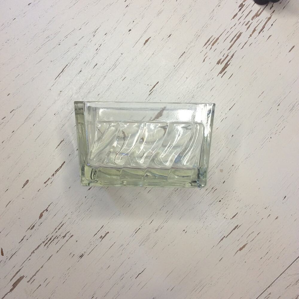 Vintage Clear Glass Sugar Packet Holder/Caddy Restaurantware
